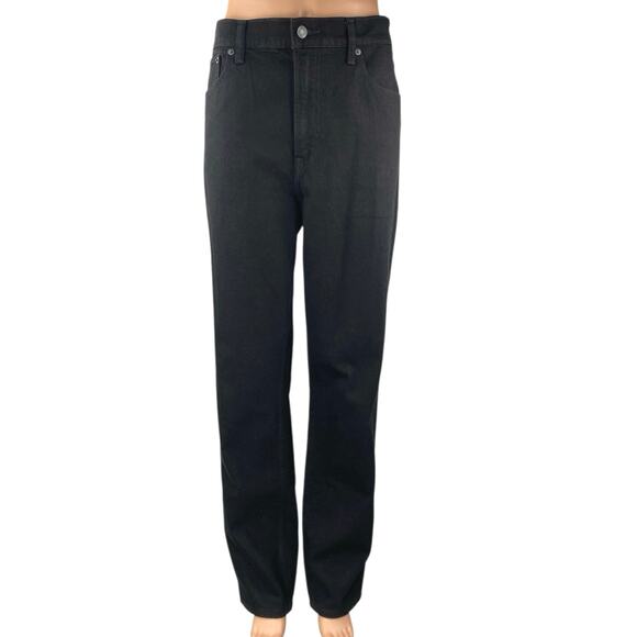 NEW Gap Cheeky Straight High Rise Women's Black Casual Denim Jeans Size 31 Tall - Picture 1 of 5